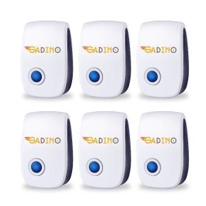 Upgrade Pest Repeller, Plug-in Pest Repellent, 6-Pack, Pest Control, Indoor Use, Anti Mice, Mosquitos, Insects, Bugs, Ants, Spiders, Rodents, Rats